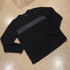 fuzzy black sweater